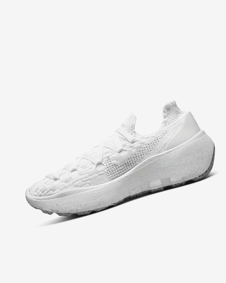 Zapatillas Nike Space Hippie 04 Mujer Blancas Blancas Blancas Plateadas | CR2557