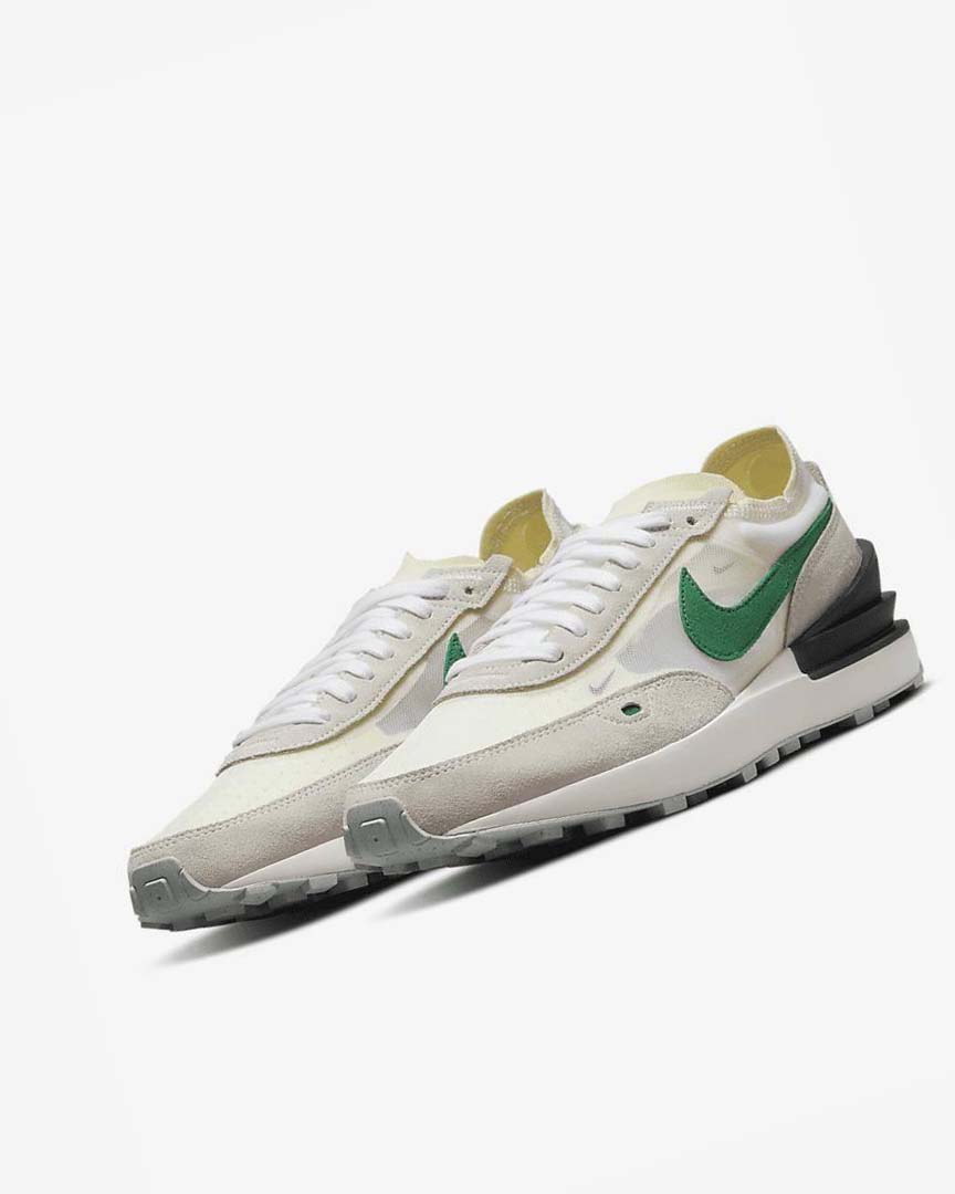 Zapatillas Nike Waffle One Hombre Beige Verde Negras | CR3037