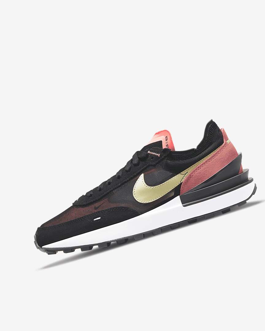 Zapatillas Nike Waffle One Mujer Negras Rojas Verde Claro | CR2477