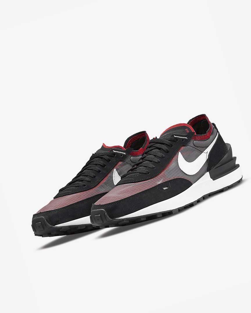 Zapatillas Nike Waffle One SE Hombre Negras Rojas Blancas | CR5257