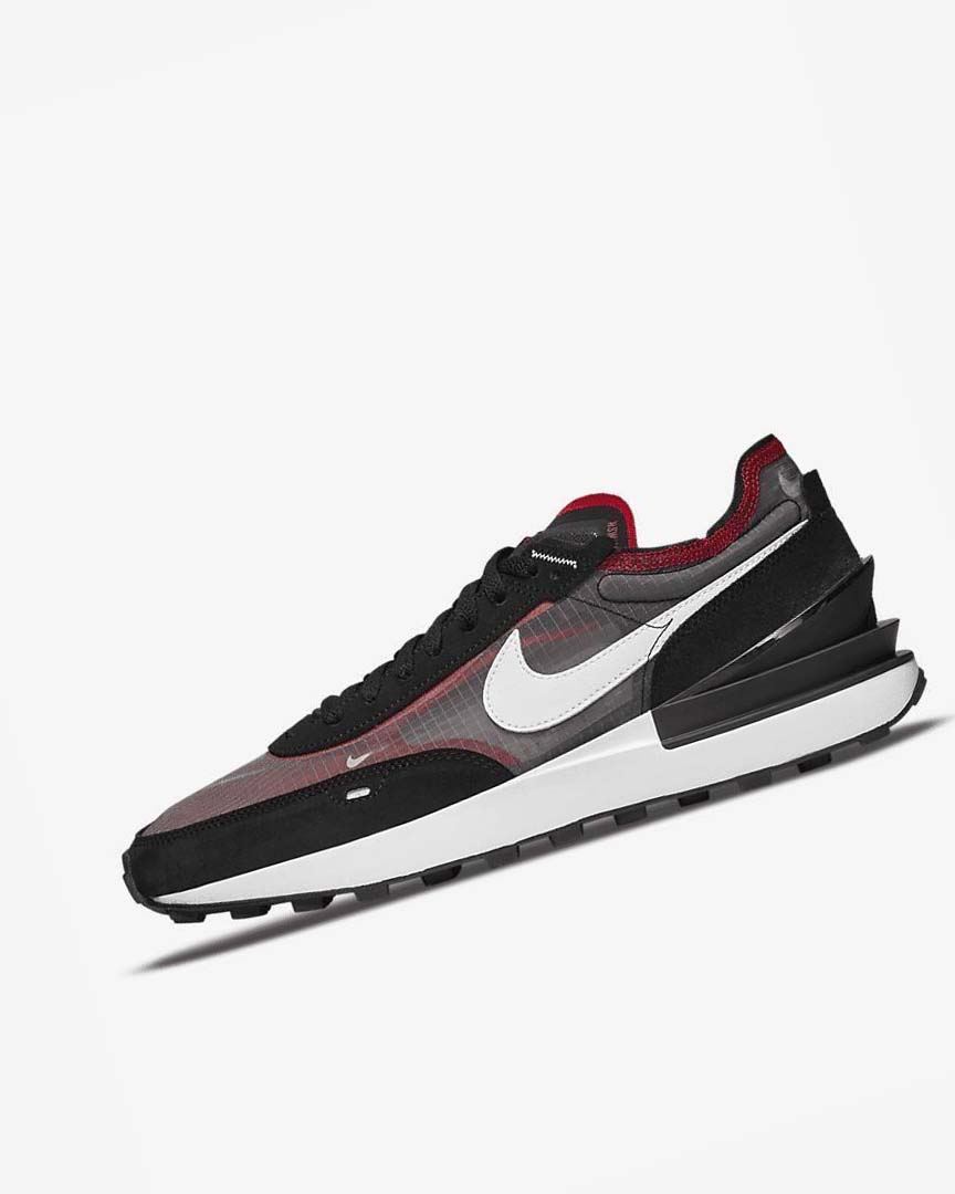 Zapatillas Nike Waffle One SE Hombre Negras Rojas Blancas | CR5257