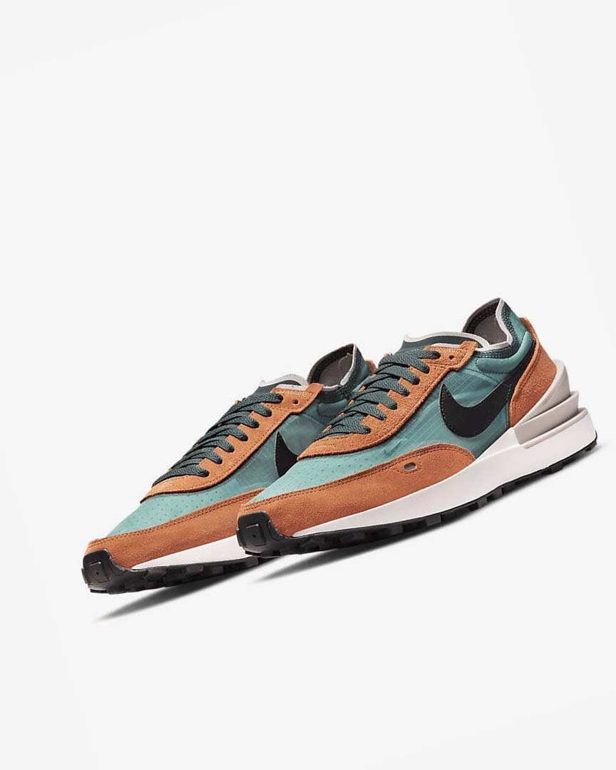 Zapatillas Nike Waffle One SE Hombre Verde Naranjas Negras | CR2350