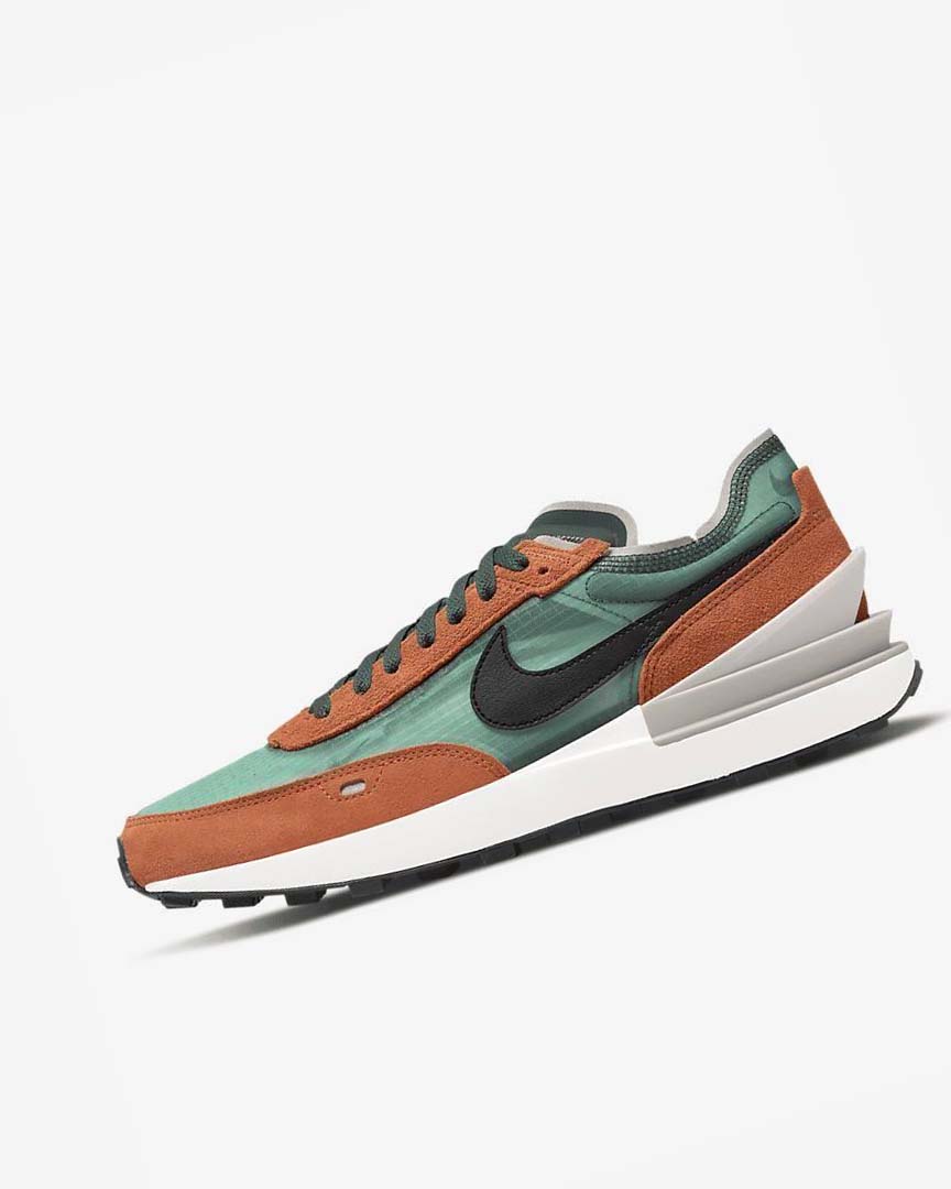 Zapatillas Nike Waffle One SE Hombre Verde Naranjas Negras | CR2350