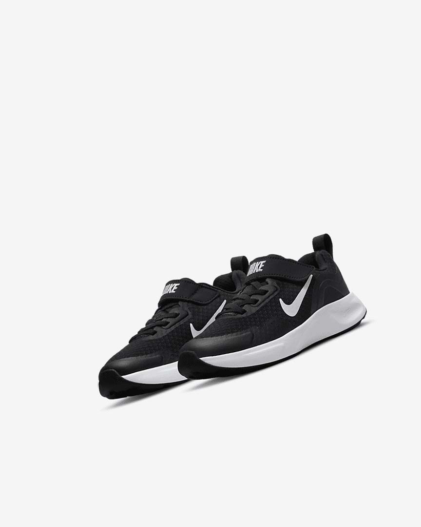 Zapatillas Nike Wearallday Niña Negras Blancas | CR1102