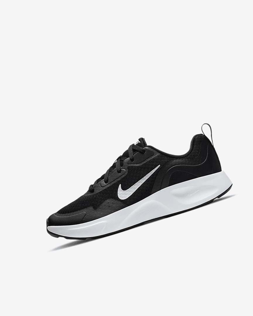 Zapatillas Nike Wearallday Niño Negras Blancas | CR1209