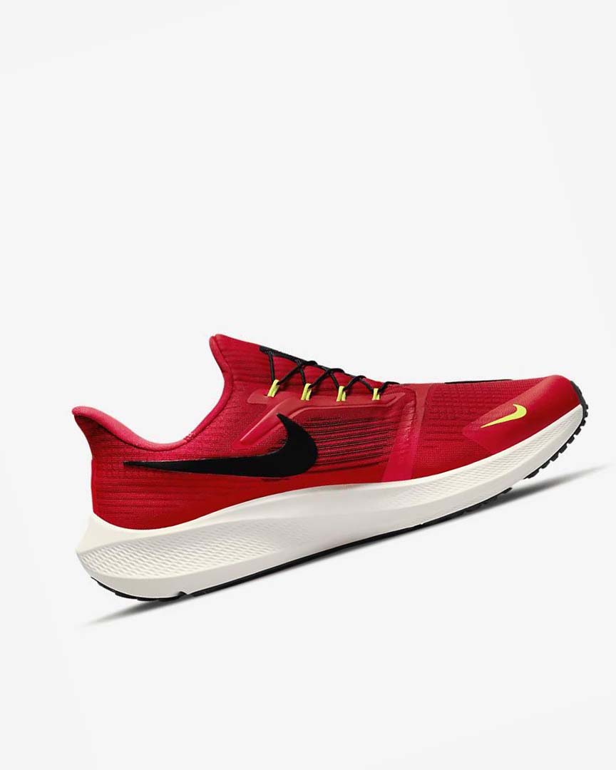 Zapatillas Running Nike Air Zoom Pegasus 39 FlyEase Hombre Rojas Gris Oscuro Negras | CR2475