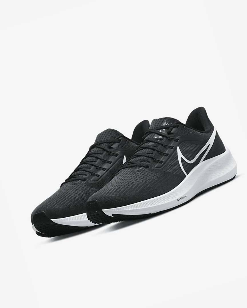 Zapatillas Running Nike Air Zoom Pegasus 39 Hombre Negras Gris Oscuro Blancas | CR2613