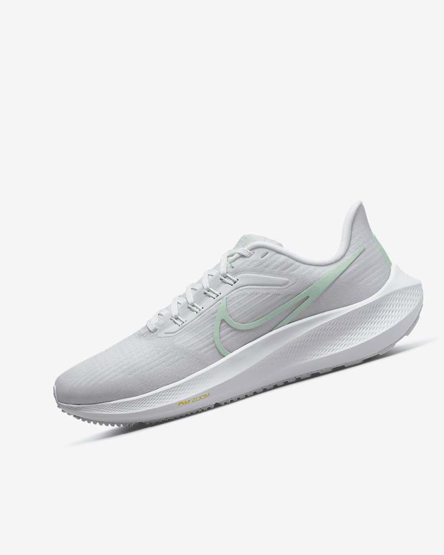 Zapatillas Running Nike Air Zoom Pegasus 39 Mujer Blancas Plateadas Verde Verde Menta | CR4992