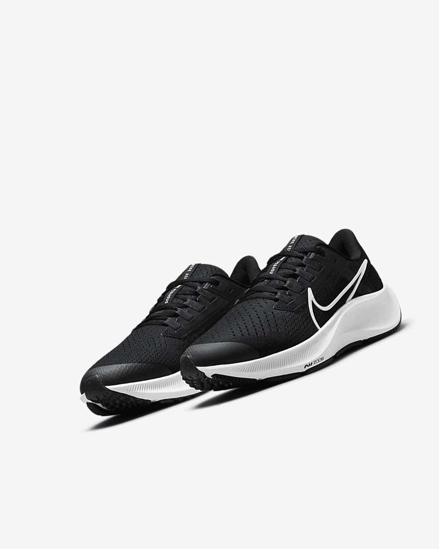 Zapatillas Running Nike Air Zoom Pegasus 38 Niño Negras Gris Oscuro Blancas | CR5011