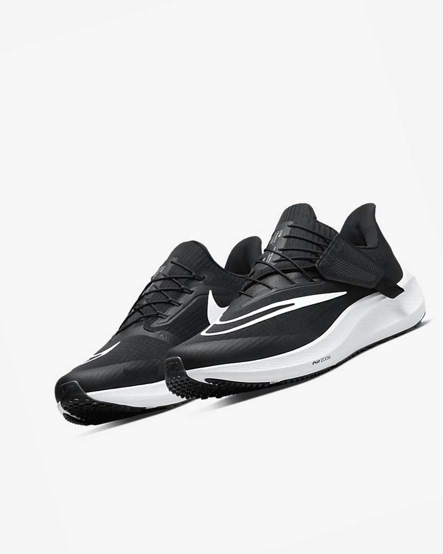 Zapatillas Running Nike Air Zoom Pegasus 39 FlyEase Hombre Negras Gris Oscuro Blancas | CR5507