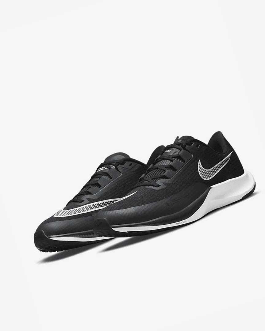 Zapatillas Running Nike Air Zoom Rival Fly 3 Hombre Negras Gris Oscuro Blancas | CR3147