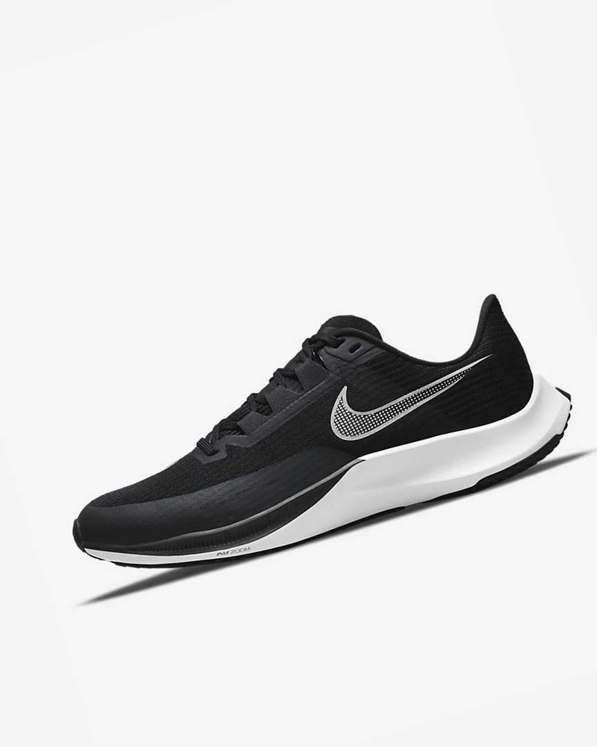 Zapatillas Running Nike Air Zoom Rival Fly 3 Hombre Negras Gris Oscuro Blancas | CR3147