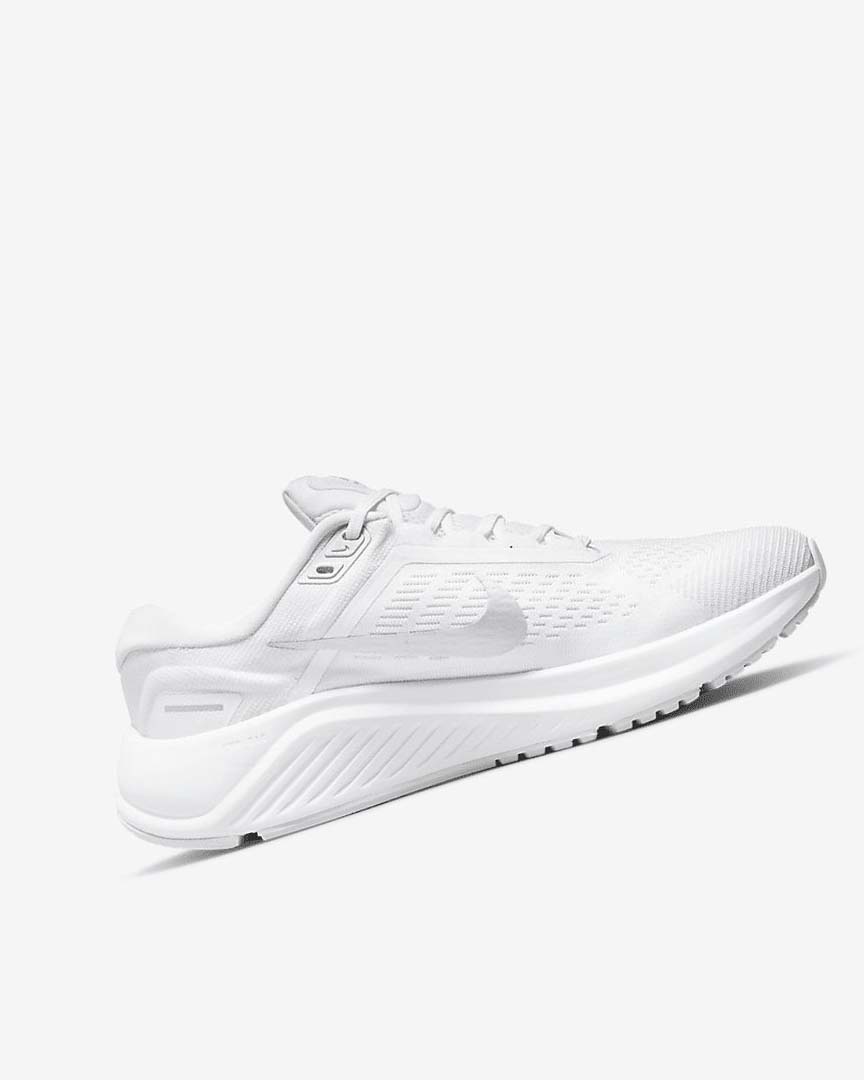 Zapatillas Running Nike Air Zoom Structure 24 Mujer Blancas Plateadas Plateadas Metal Plateadas | CR2555