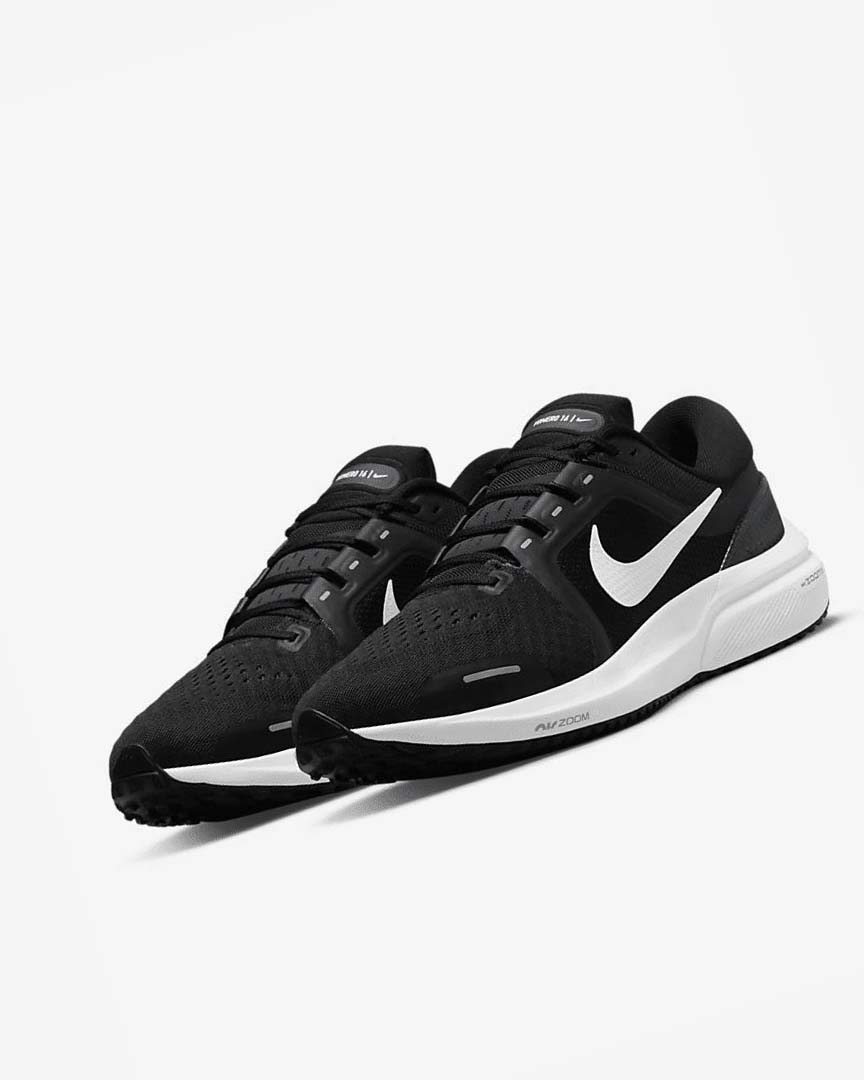 Zapatillas Running Nike Air Zoom Vomero 16 Hombre Negras Gris Oscuro Blancas | CR4553