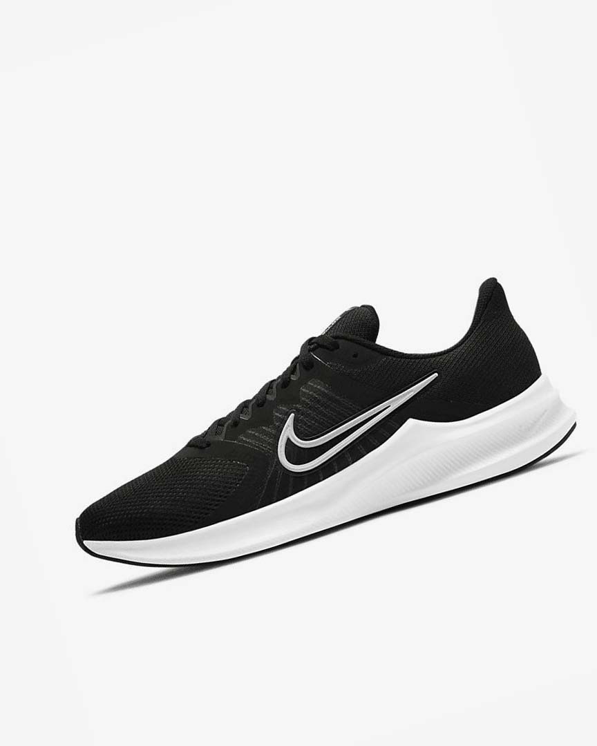 Zapatillas Running Nike Downshifter 11 Hombre Negras Gris Oscuro Blancas | CR4704