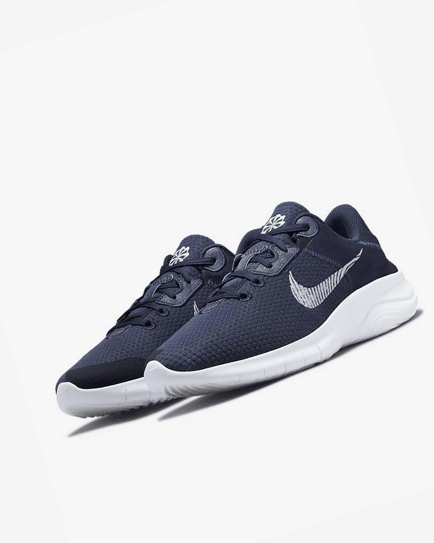 Zapatillas Running Nike Flex Experience Run 11 Next Nature Hombre Azul Marino Obsidian Oscuro Blancas | CR1150