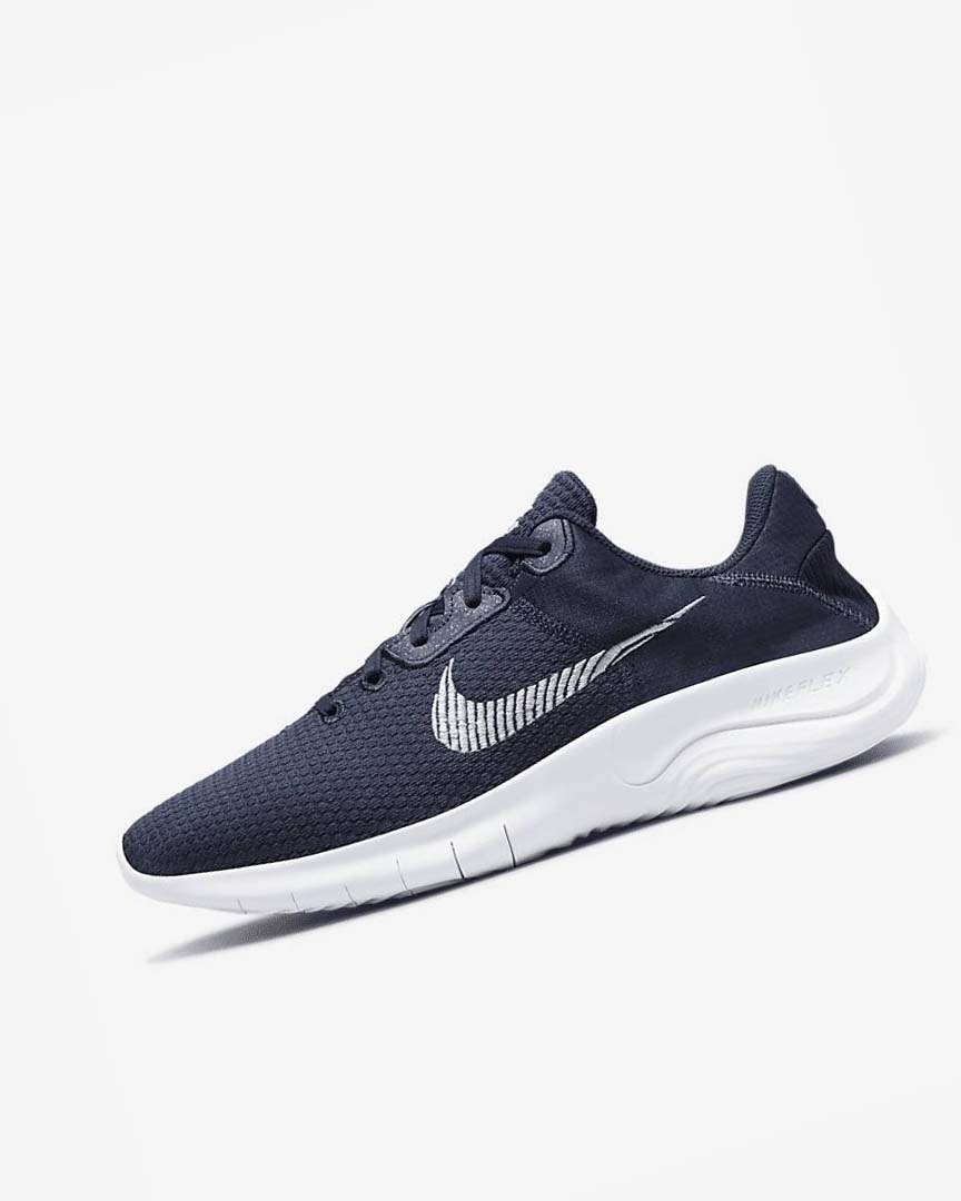 Zapatillas Running Nike Flex Experience Run 11 Next Nature Hombre Azul Marino Obsidian Oscuro Blancas | CR1150