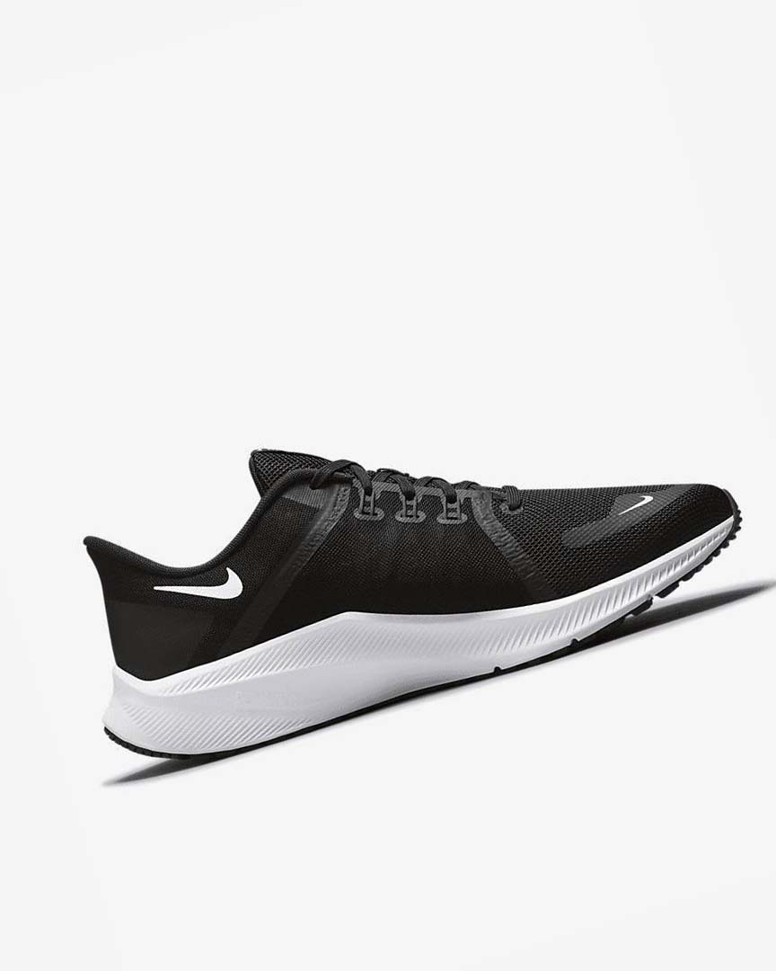 Zapatillas Running Nike Quest 4 Hombre Negras Gris Oscuro Blancas | CR4571