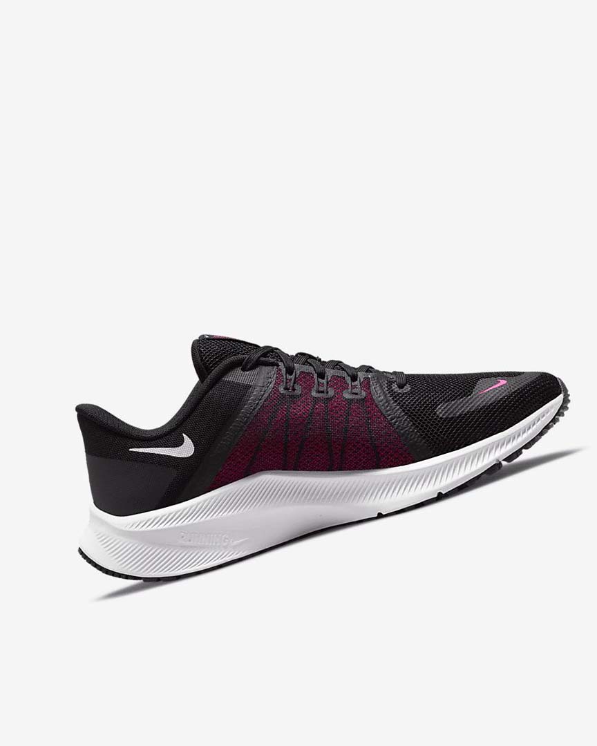 Zapatillas Running Nike Quest 4 Mujer Negras Rosas Gris Oscuro Blancas | CR3001