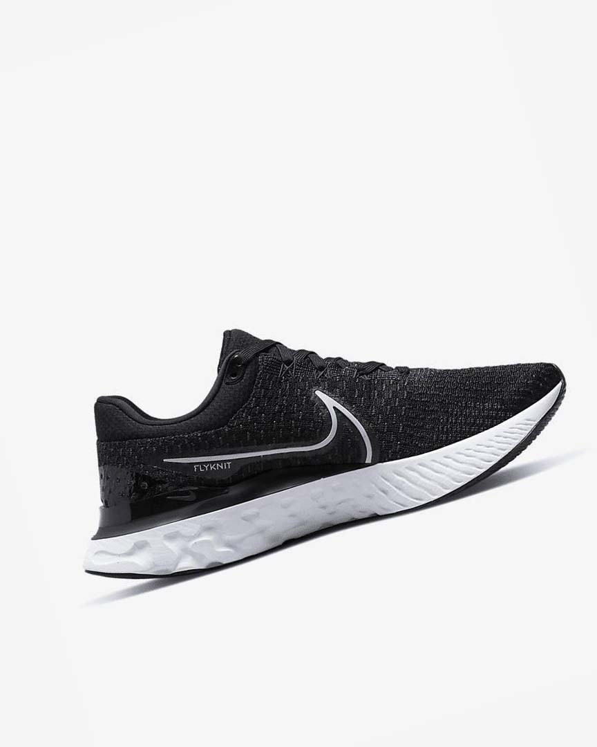 Zapatillas Running Nike React Infinity Run Flyknit 3 Hombre Negras Blancas | CR2528