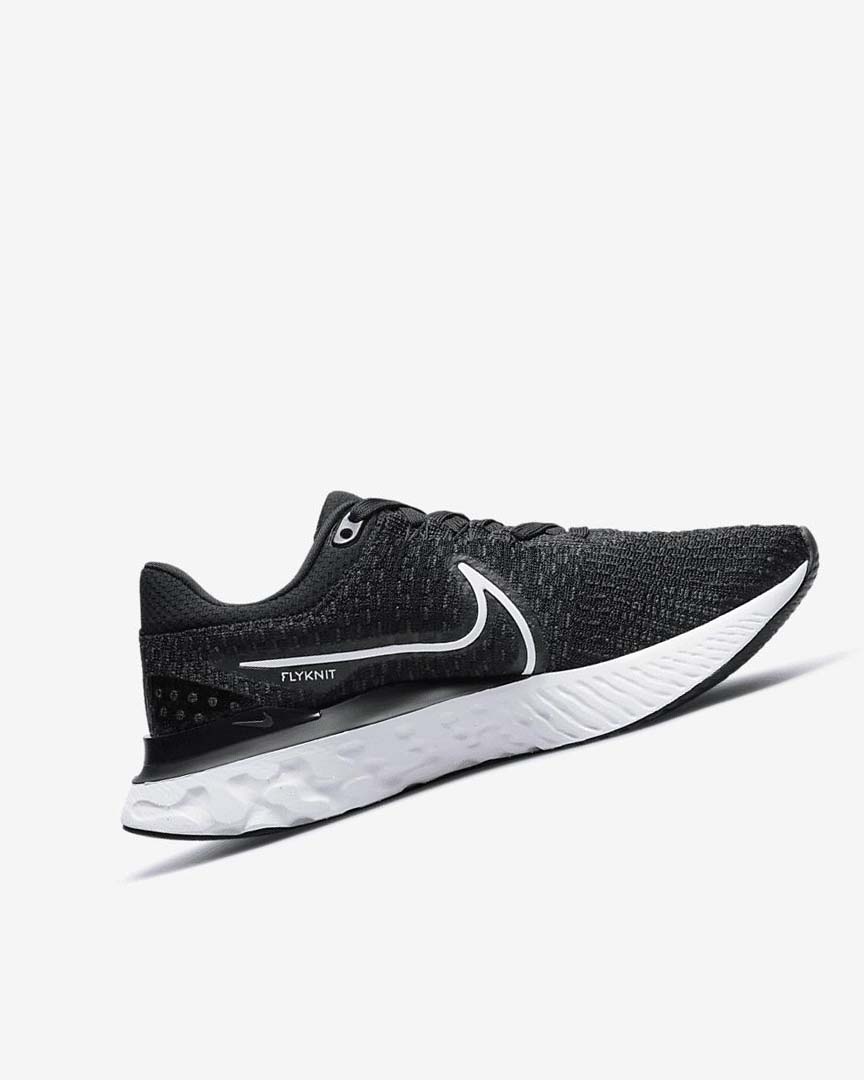 Zapatillas Running Nike React Infinity Run Flyknit 3 Mujer Negras Blancas | CR2861