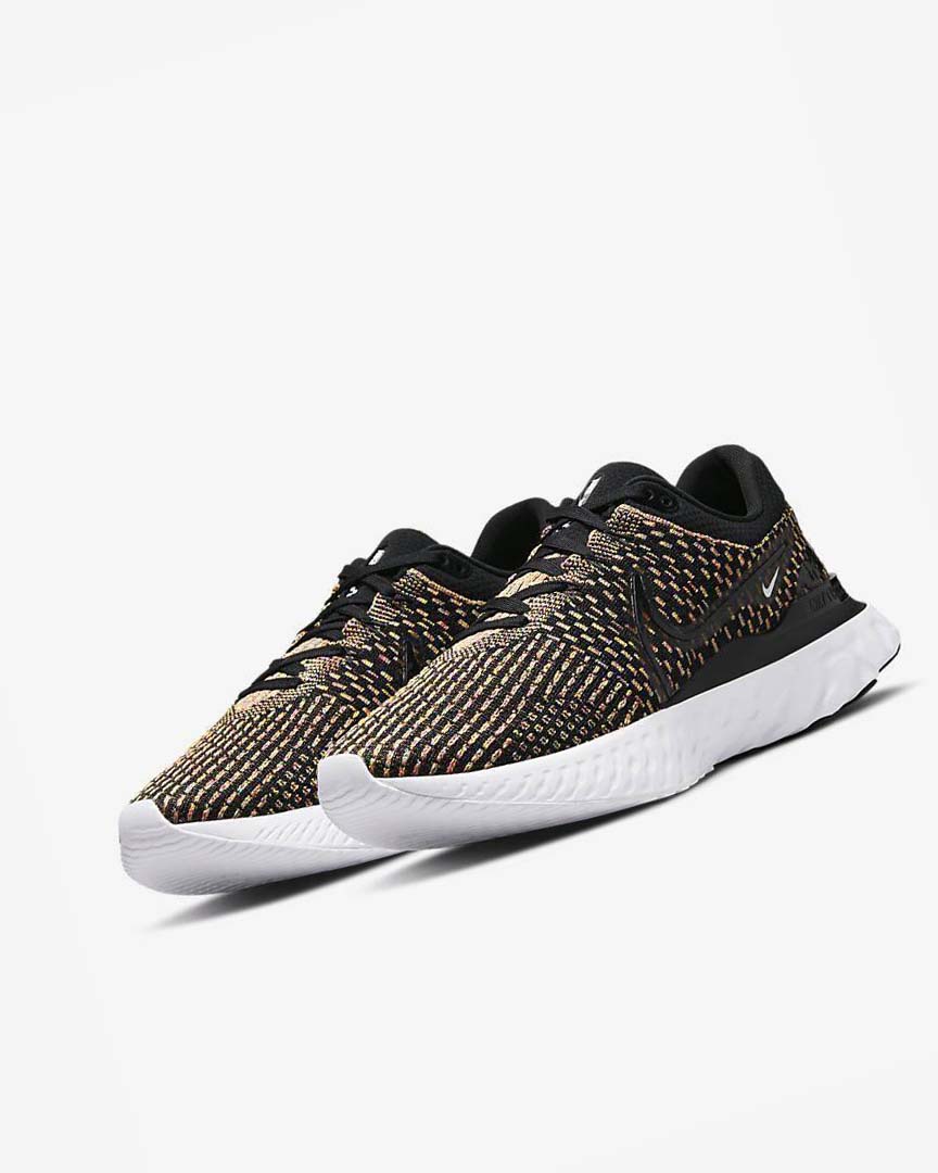 Zapatillas Running Nike React Infinity Run Flyknit 3 Hombre Negras Azules Rosas Blancas | CR5483