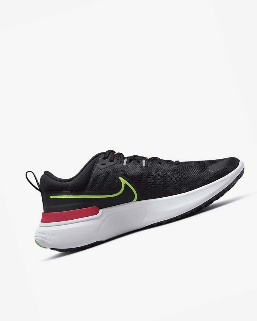 Zapatillas Running Nike React Miler 2 Hombre Negras Rojas Blancas Verde | CR5544