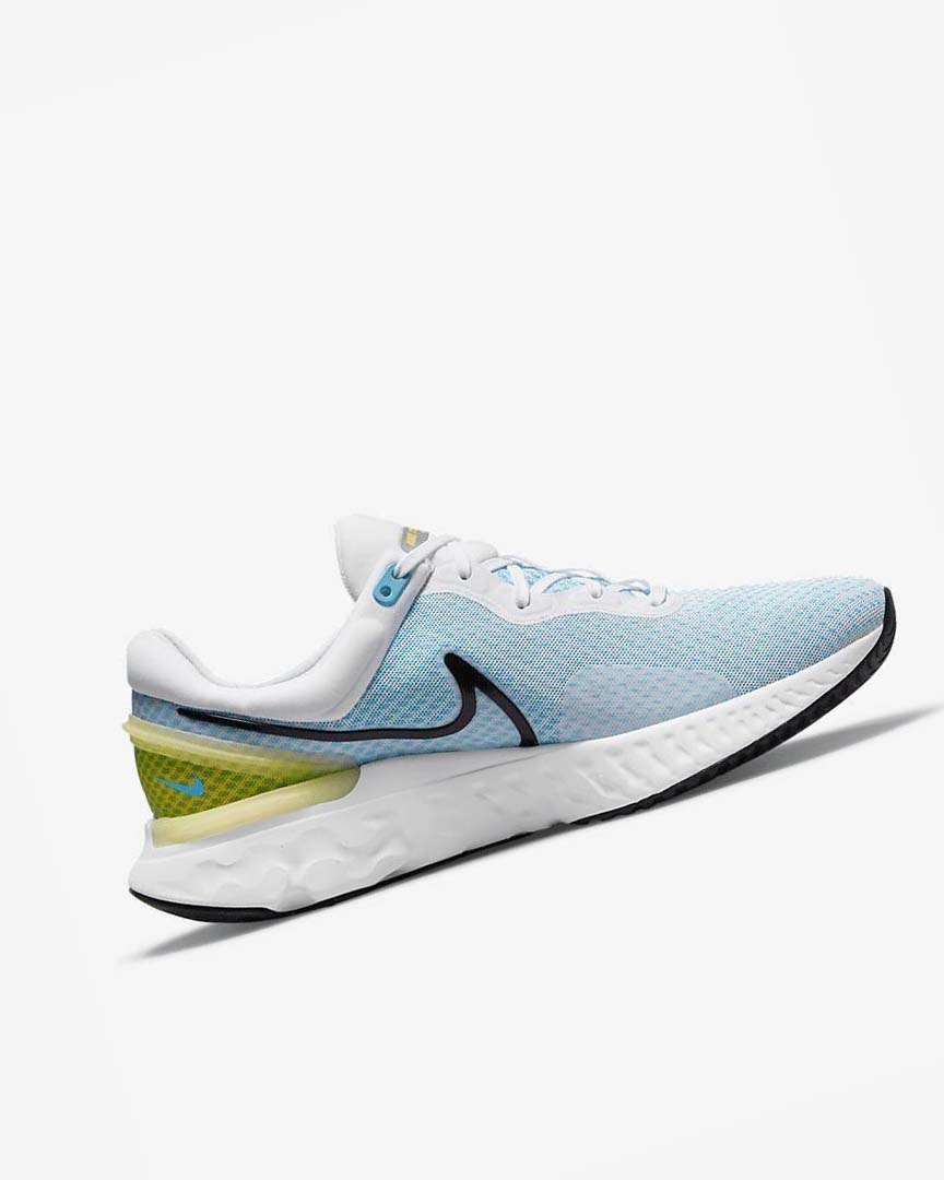 Zapatillas Running Nike React Miler 3 Hombre Blancas Azules Negras | CR2232