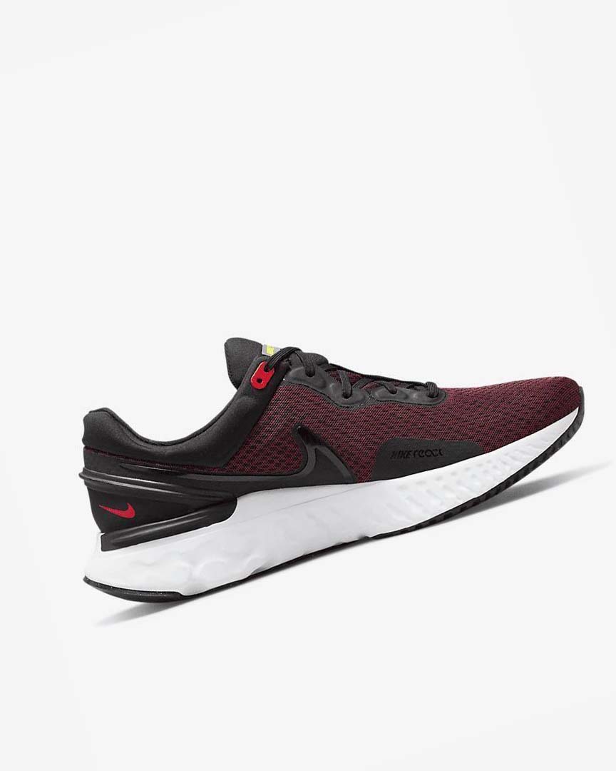 Zapatillas Running Nike React Miler 3 Hombre Negras Rojas Blancas | CR2603