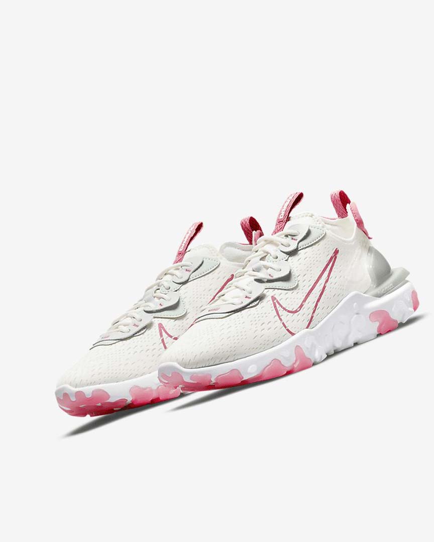 Zapatillas Running Nike React Vision Mujer Plateadas Rosas | CR2774