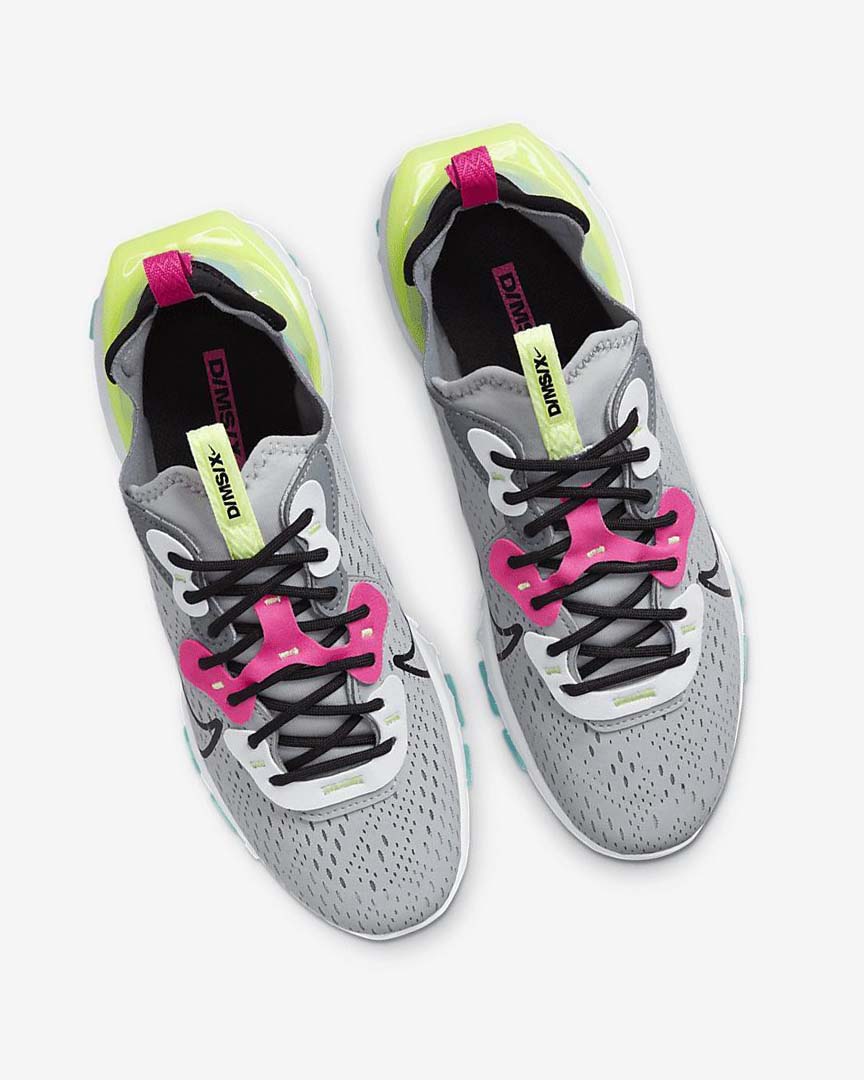 Zapatillas Running Nike React Vision Mujer Gris Gris Rosas Negras | CR2891