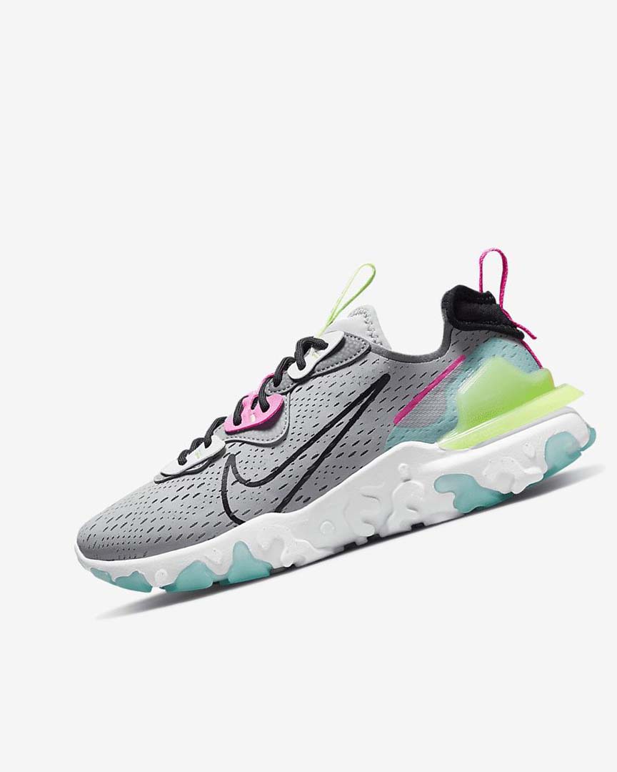 Zapatillas Running Nike React Vision Mujer Gris Gris Rosas Negras | CR2891