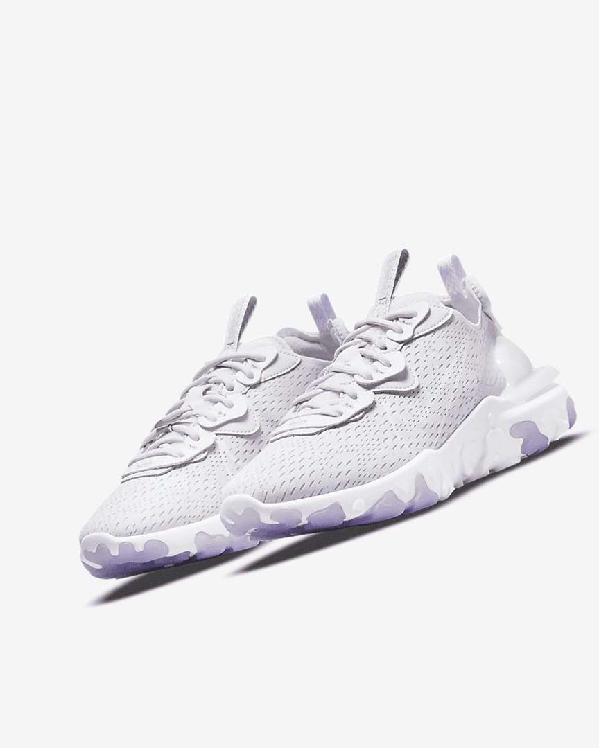 Zapatillas Running Nike React Vision Mujer Blancas Moradas | CR5154