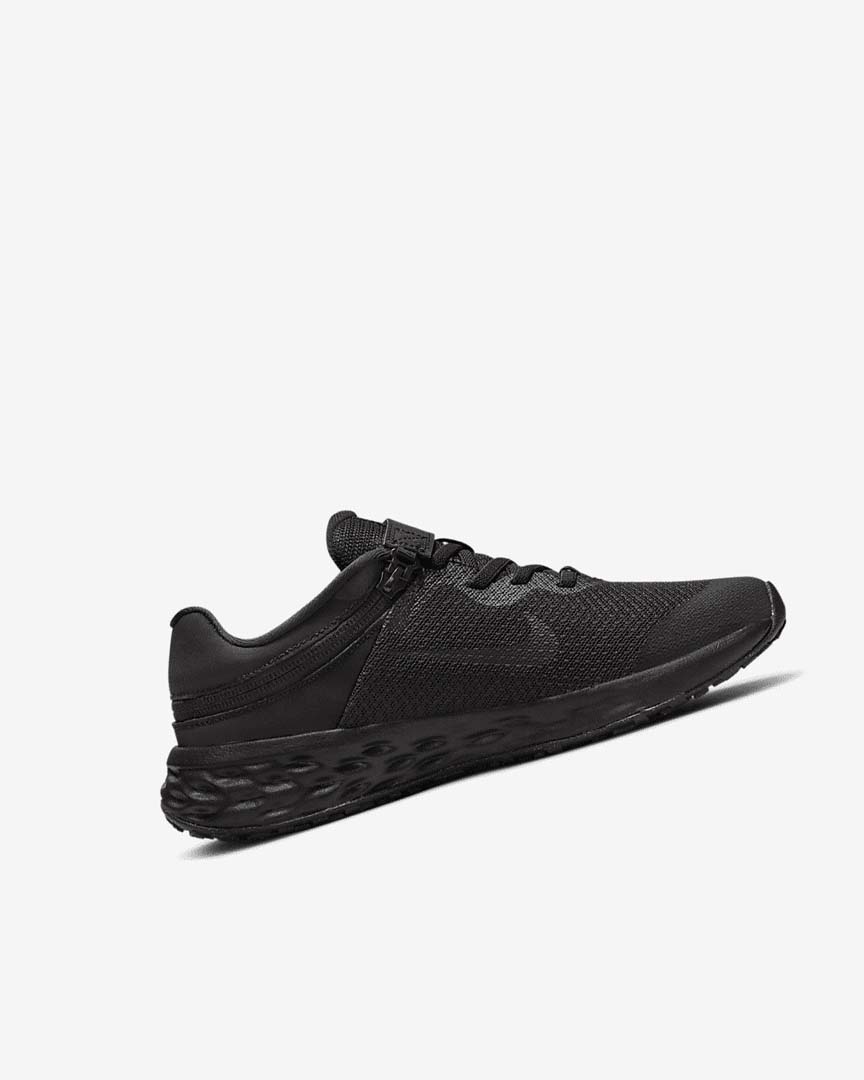 Zapatillas Running Nike Revolution 6 FlyEase Niña Negras Gris Oscuro Negras | CR1179