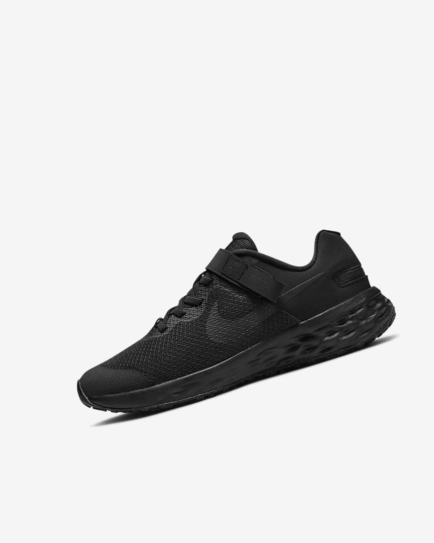 Zapatillas Running Nike Revolution 6 FlyEase Niña Negras Gris Oscuro Negras | CR1179