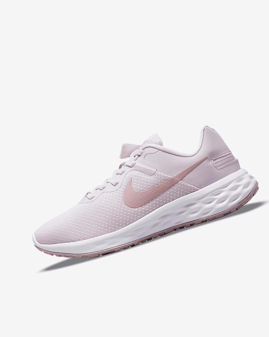 Zapatillas Running Nike Revolution 6 FlyEase Next Nature Mujer Moradas Claro Blancas | CR2257