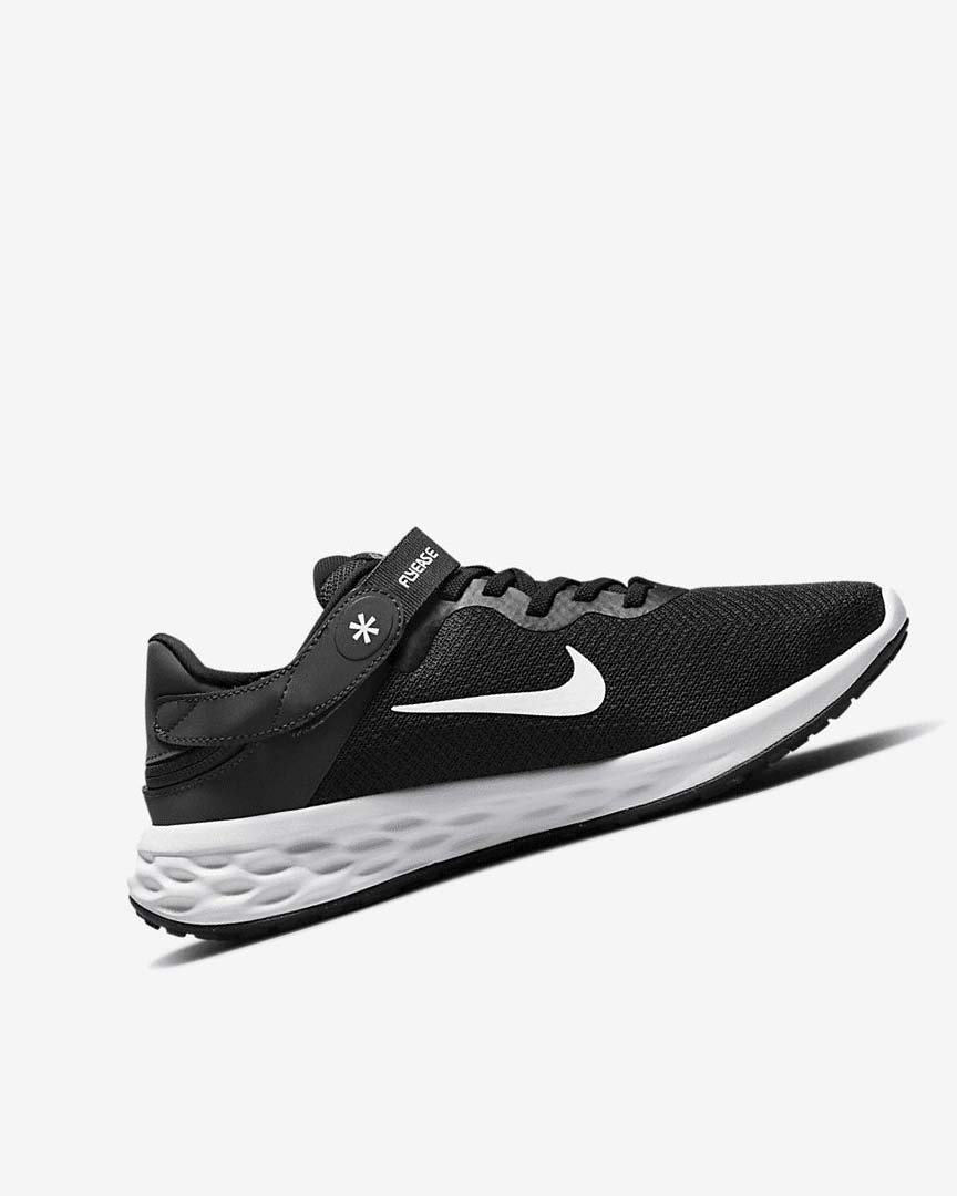 Zapatillas Running Nike Revolution 6 FlyEase Next Nature Mujer Negras Gris Oscuro Gris Blancas | CR5047