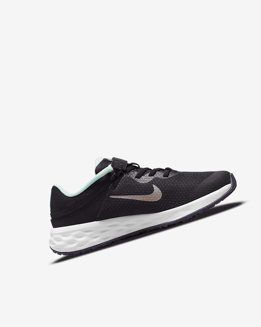 Zapatillas Running Nike Revolution 6 FlyEase Niña Negras Verde Menta Moradas Metal Rojas Marrones | CR5605