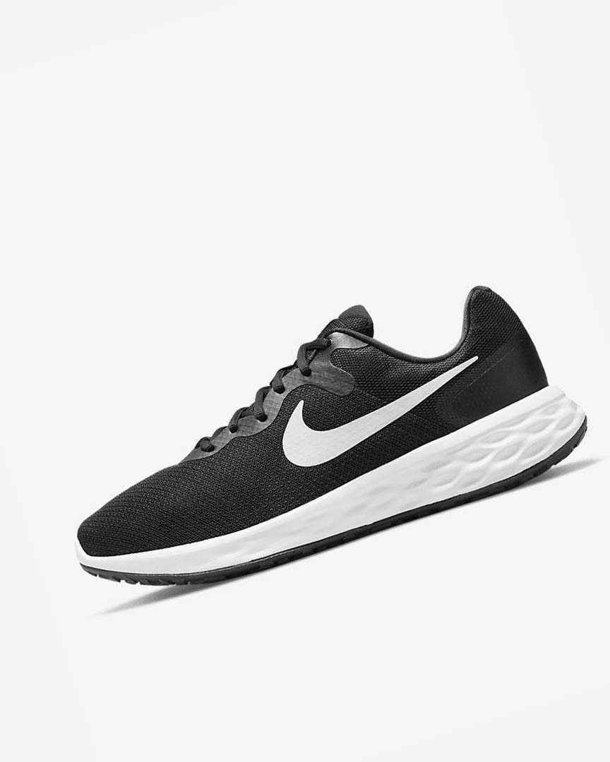 Zapatillas Running Nike Revolution 6 Hombre Negras Gris Blancas | CR5106