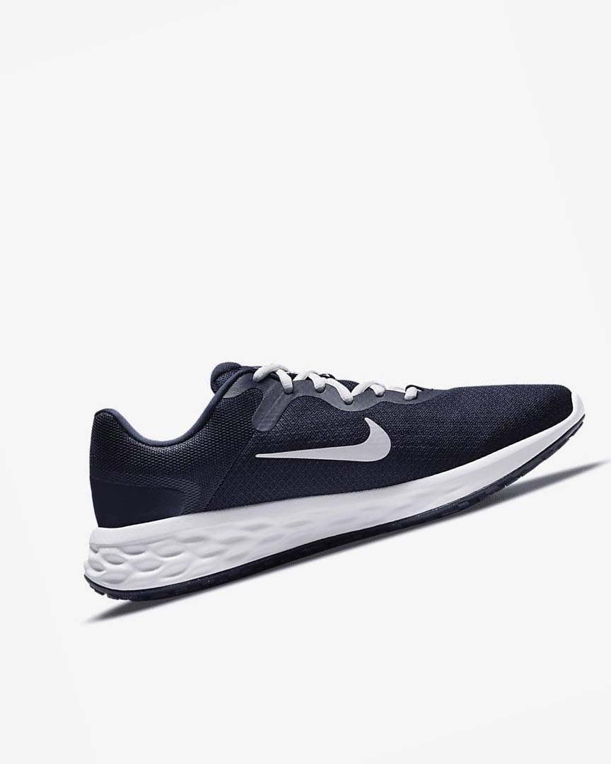 Zapatillas Running Nike Revolution 6 Next Nature Hombre Azul Marino Obsidian Blancas | CR1145