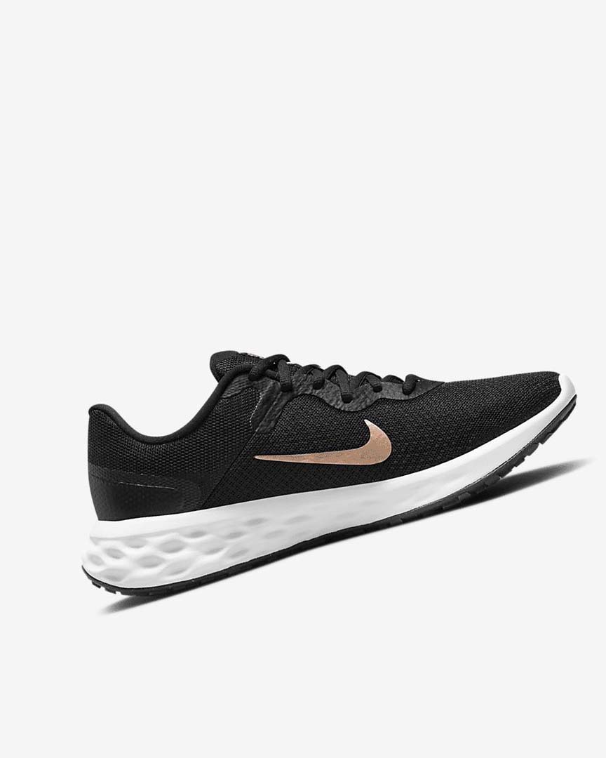 Zapatillas Running Nike Revolution 6 Next Nature Mujer Negras Blancas Metal Cobra | CR2735