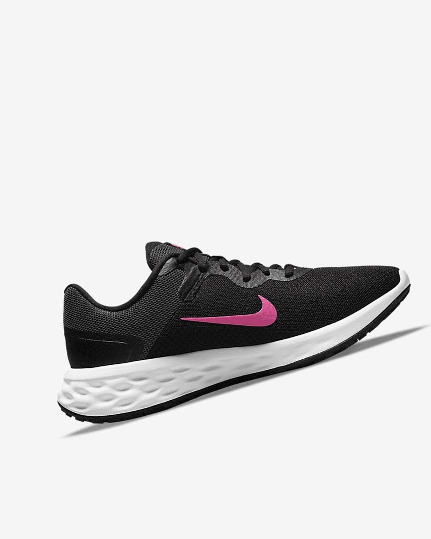 Zapatillas Running Nike Revolution 6 Next Nature Mujer Negras Gris Rosas | CR4810