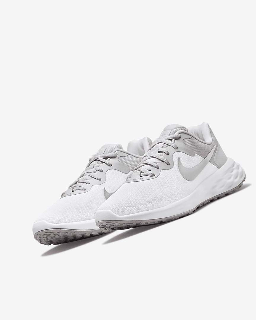 Zapatillas Running Nike Revolution 6 Next Nature Premium Mujer Blancas Gris | CR5086