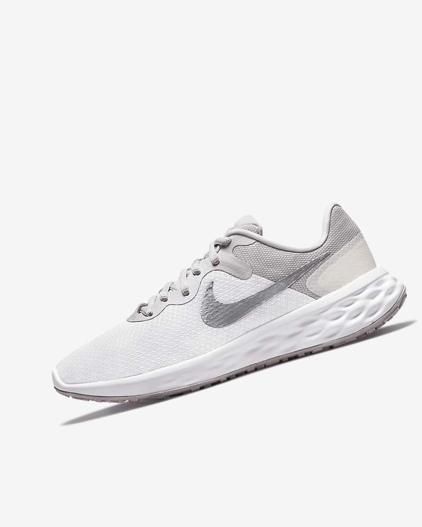 Zapatillas Running Nike Revolution 6 Next Nature Premium Mujer Blancas Gris | CR5086