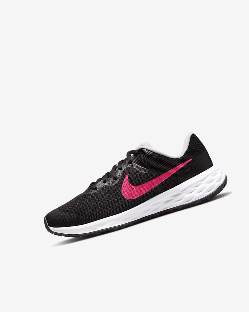 Zapatillas Running Nike Revolution 6 Niña Negras Rosas Rosas | CR2634