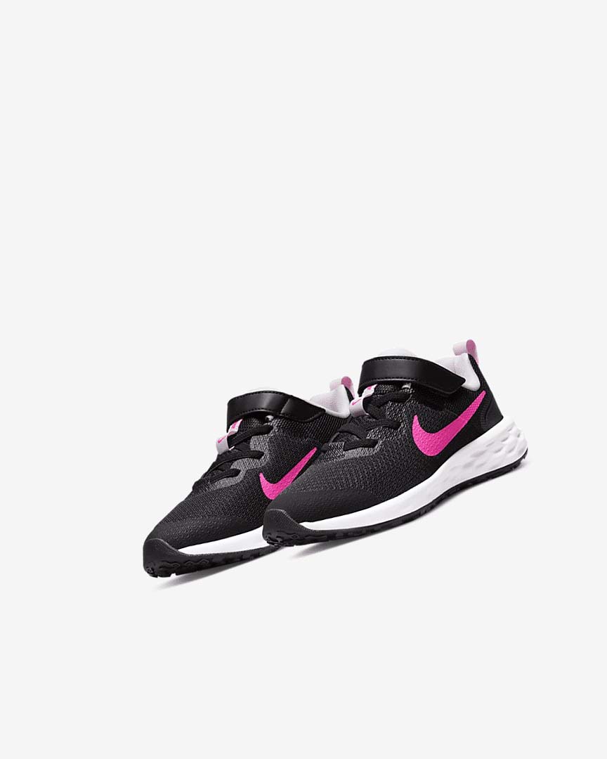 Zapatillas Running Nike Revolution 6 Niña Negras Rosas Rosas | CR2771