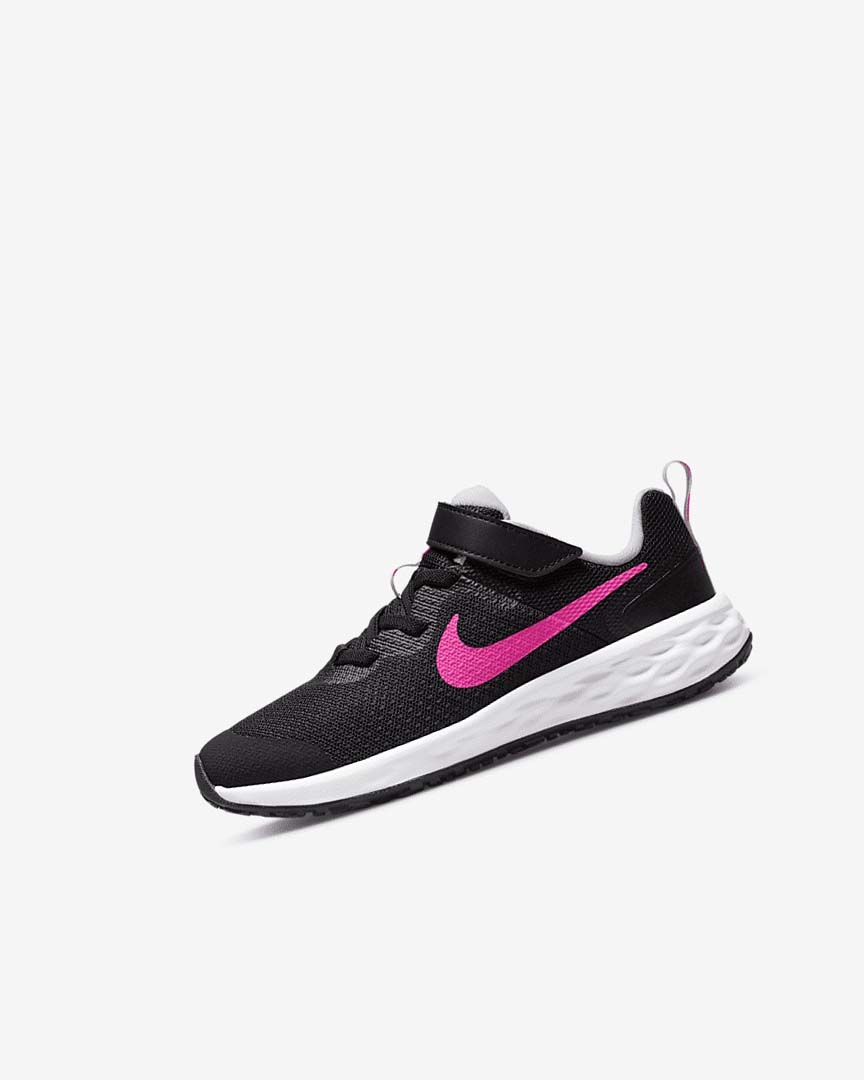 Zapatillas Running Nike Revolution 6 Niña Negras Rosas Rosas | CR2771