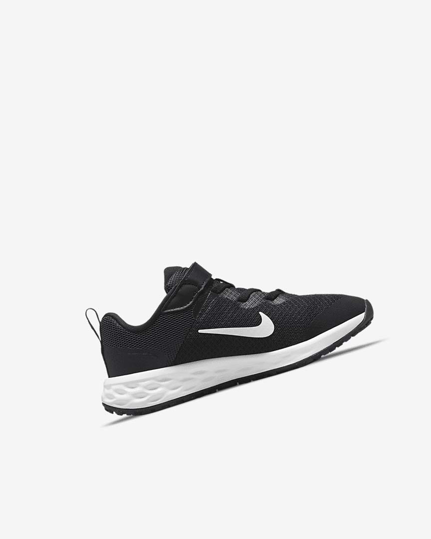 Zapatillas Running Nike Revolution 6 Niña Negras Gris Oscuro Blancas | CR2872