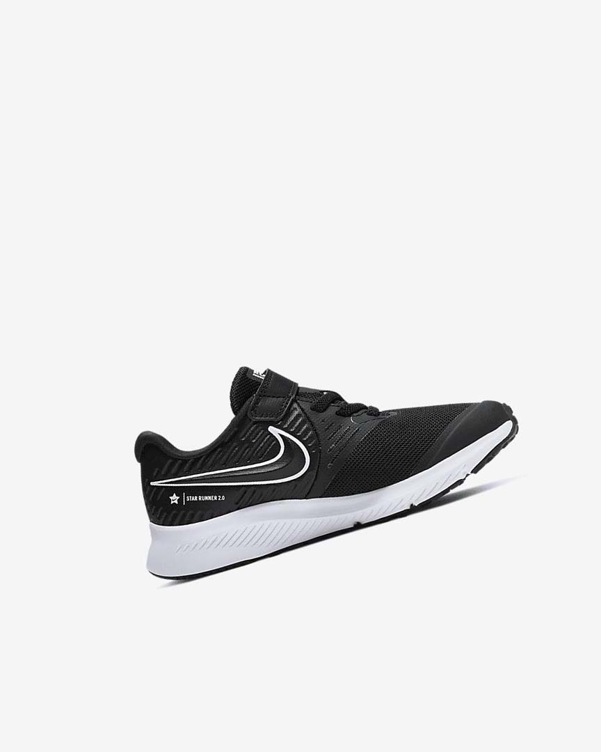 Zapatillas Running Nike Star Runner 2 Niño Negras Negras Blancas | CR2298