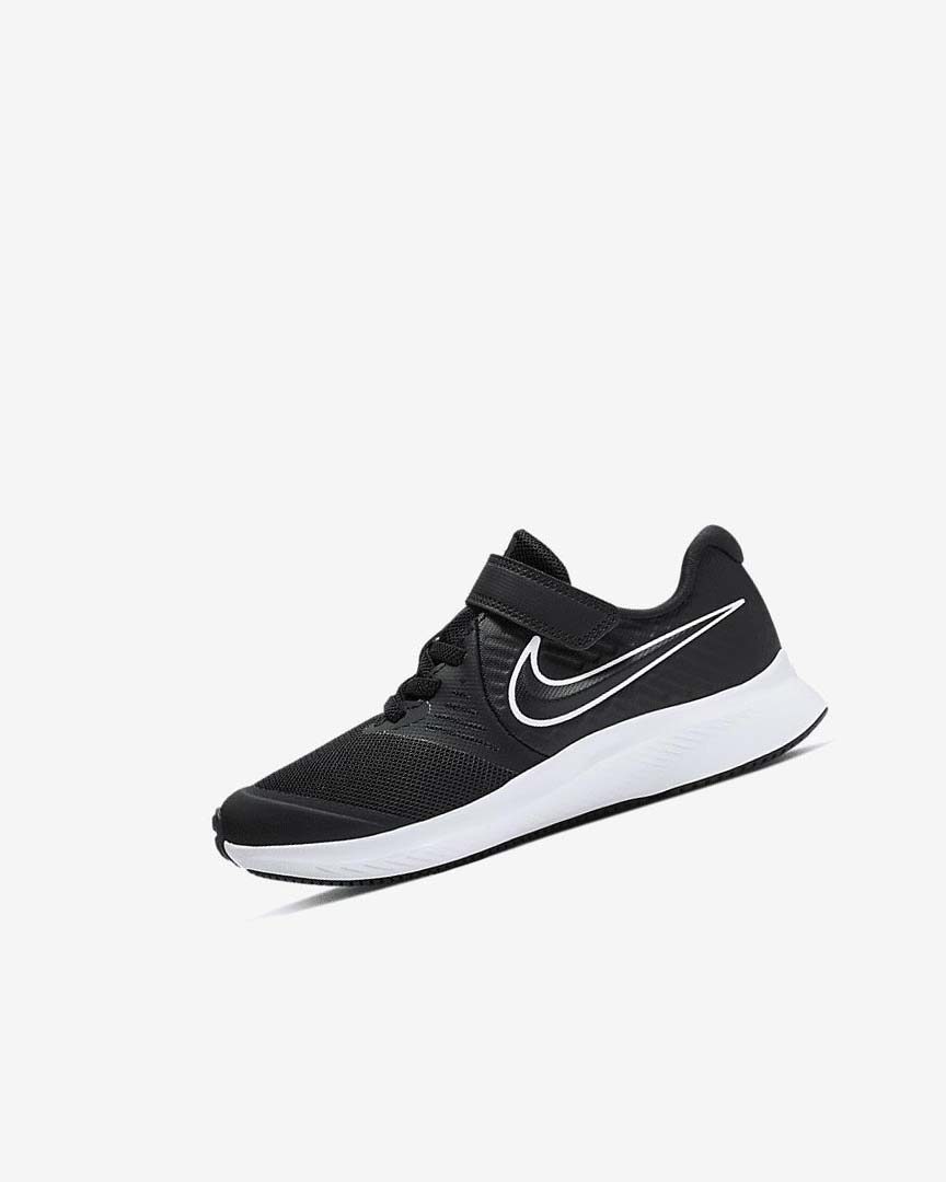 Zapatillas Running Nike Star Runner 2 Niño Negras Negras Blancas | CR2298